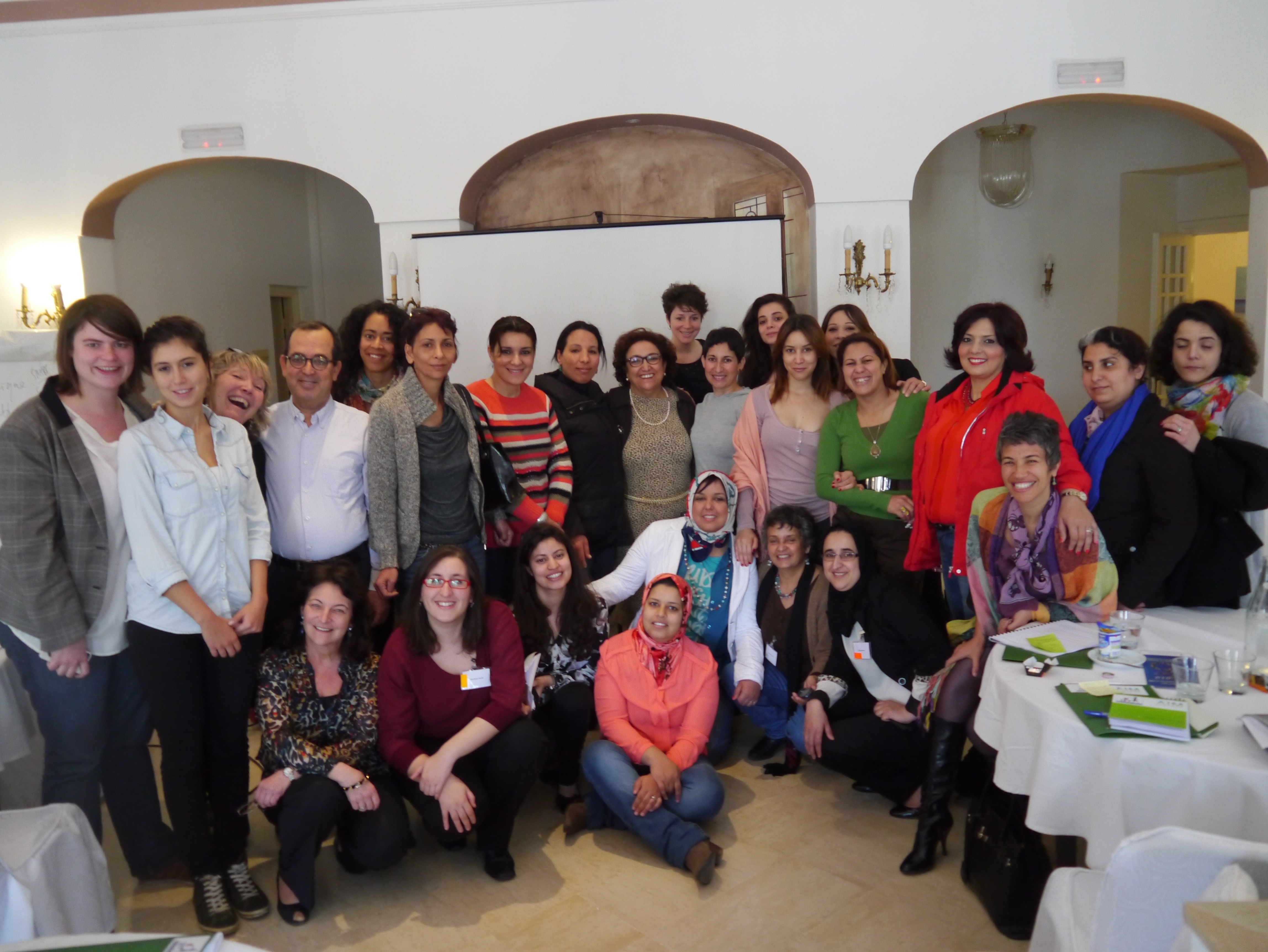 Avec le groupe femmes leaders de demain Tunis 0314